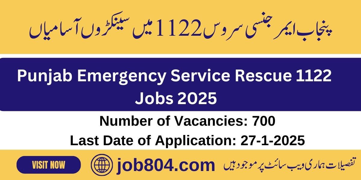 Rescue 1122 Jobs 2025