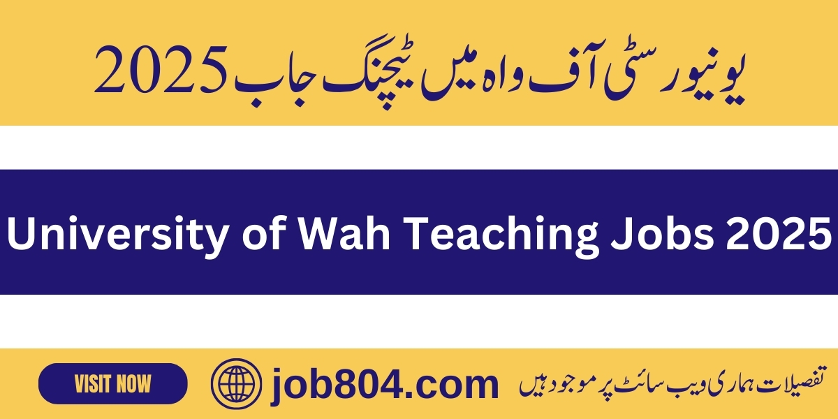 University of Wah jobs 2025